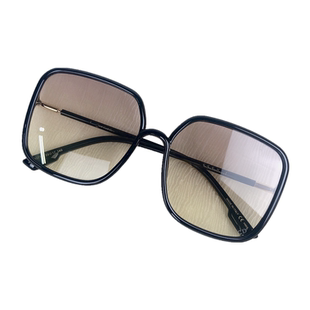 D家墨镜女白框茶色章若楠周憬艺同款2025新cd太阳镜防紫外线大框