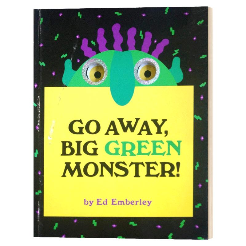 英文原版 Go Away Big Green Monster 走开 绿色大怪物 精装绘本 安柏利凯迪克奖得主 Ed Emberley 进口原版英语书籍
