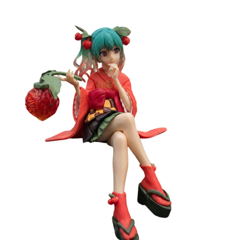 二次元美少女提灯笼初音未来精灵手办汽车摆件车载中控台屏幕装饰