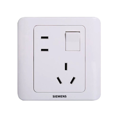 西门子远景雅白小一开五孔