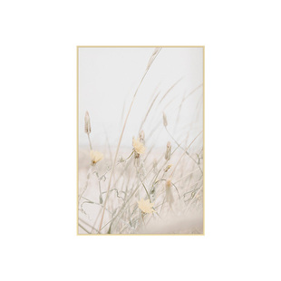 艺象往日式温馨暖色治愈卧室床头背景挂画沙滩植物摄影风景装饰画