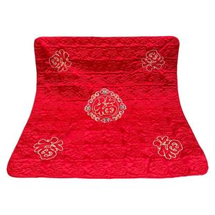 结婚庆坐福被新娘坐福娘家婆家喜庆婚床上出嫁刺绣坐喜被喜垫福垫