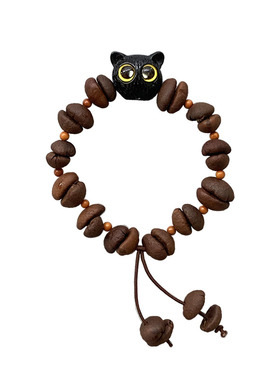 「小黑猫咖啡豆」HiYOUNG情侣手链轻奢饰品百搭高级感男女手串