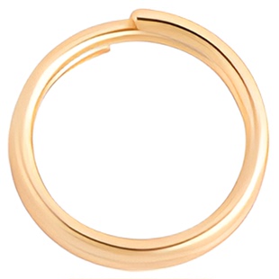 包18k金双层开口圈连接环手工制作手链项链圆圈环扣闭口圈diy配件