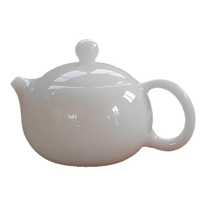 高档冰种璞玉西施壶单壶德化白瓷功夫茶具泡茶壶功夫茶具羊脂玉瓷
