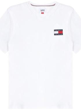 TOMMY HILFIGER/汤米男士经典时尚左胸logo短袖T恤纯棉夏上衣汗衫