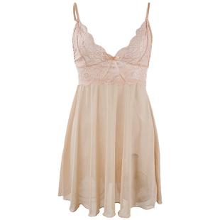 性感睡衣女夏款超火辣黑丝纯欲风深V吊带睡裙冰丝蕾丝网纱家居服