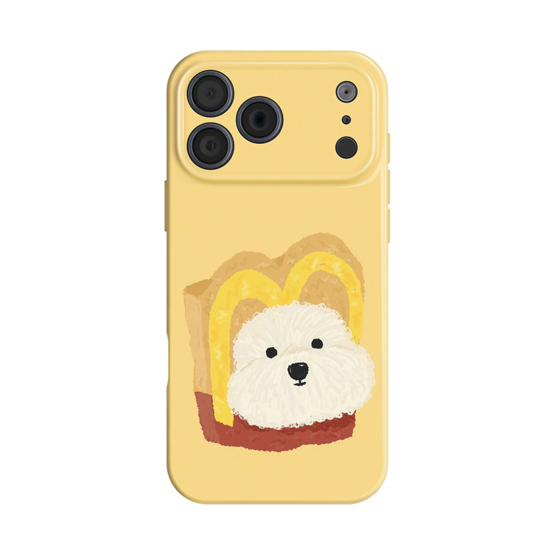 麦门小狗~ins适用iphone手机壳17promax苹果16mate80华为p70简约nova14小米15可爱oppofindx8薯条vivo荣耀400