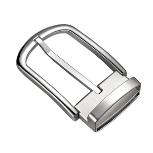 304不锈钢皮带头针扣3.5腰带扣纯钢配件穿打孔裤带头3.8cm男商务