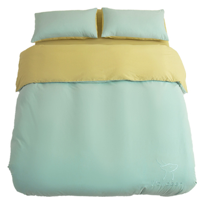 神气小鹿学生宿舍床上三件套全棉大学生高中寝室单人床被套枕头套