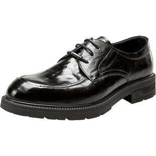 意尔康磁震男鞋春秋季真皮正装商务皮鞋男士英伦风新郎结婚