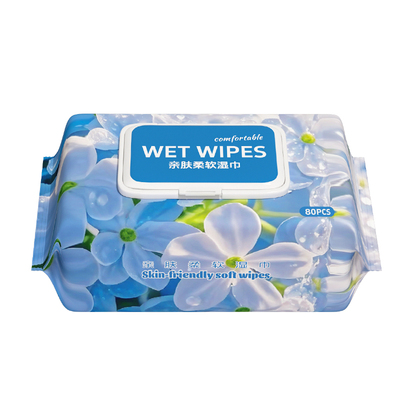 蓝漂婴儿手口专用湿巾纸新生宝宝儿童湿巾实惠家用装大包加厚80抽