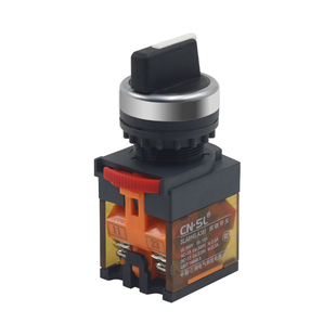 旋钮开关二档三档la38-11x2 20x3自复位2档3挡位手自动转换按钮