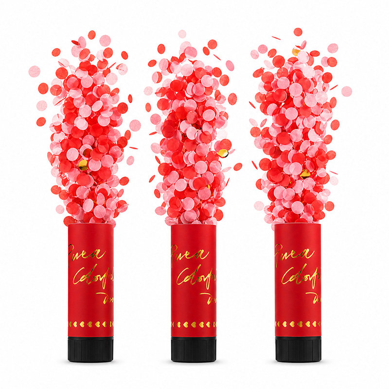 结订婚花瓣雨小礼花筒接亲拍照游戏道具生日乔迁开业手拧式小礼炮