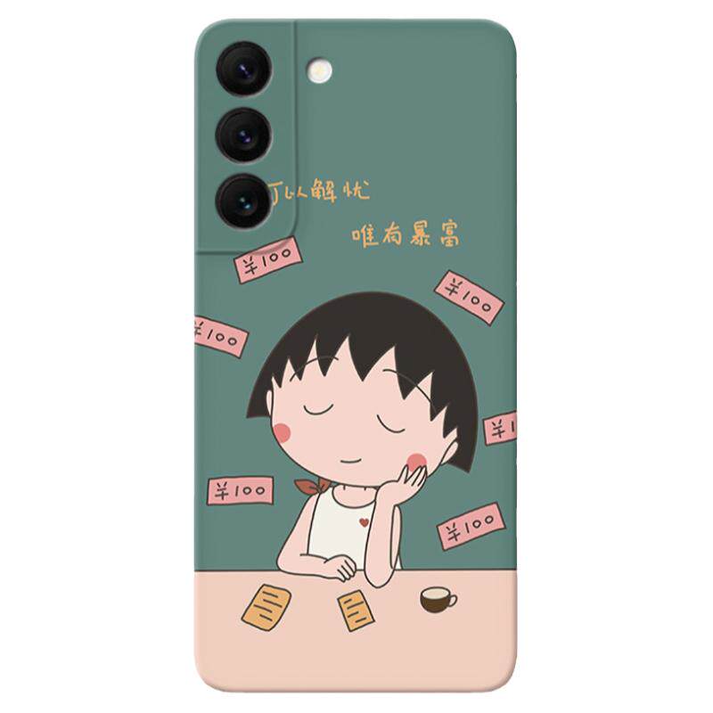 暴富樱桃小丸子适用三星S23手机壳s26s25s24s22ultra可爱s21+卡通s20fe少女心A56/A55/A54plus女款软edge十