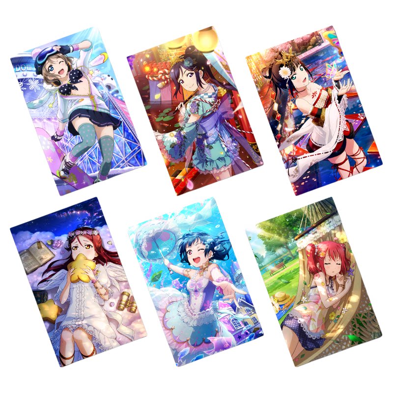 lovelive sunshine 水团 Aqours 水晶磨砂卡贴全收藏定做自选包邮