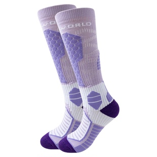 专业滑雪袜女保暖冬季加厚单双板压力登山长筒运动男袜子