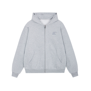 ics丨iconslab榻榻米绣花短开衫卫衣宽松百搭连帽情侣外套情侣春