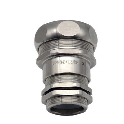 电缆铜镀镍防水金属波纹管固定头