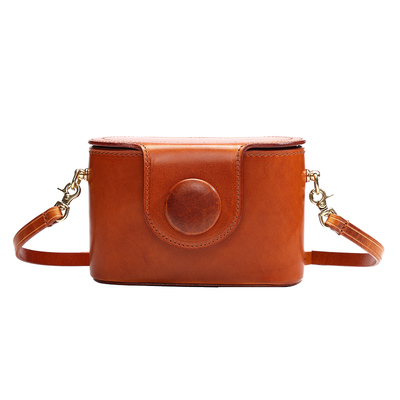 相机包真皮单肩斜挎包女