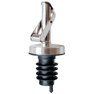 自动开合调料醋酱油瓶嘴不锈钢倒油嘴按压防漏油嘴瓶口塞盖子嘴头