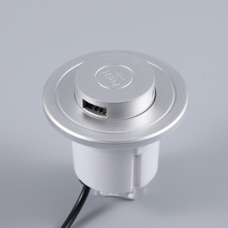 桌面嵌入式多口USB充电器家具洞充电器防水孔办公桌沙发升降隐藏