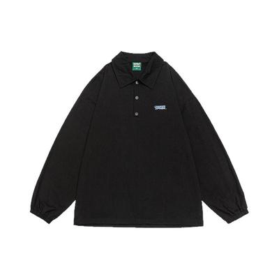 GOGOSOON春秋新款男生衬衫套头长袖纯棉情侣款衣服195g宽松简约Q