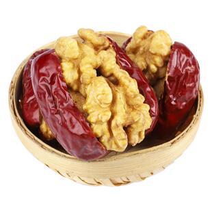红枣夹核桃仁特大红枣狗头枣夹核桃礼盒装单独独立包装零食孕妇