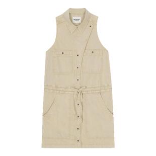 MARANT ETOILE INES无袖翻领纽扣连衣裙女