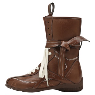 millies妙丽美拉德加绒靴子女2025冬季增高德训靴拳击靴厚底短靴