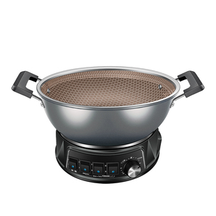 巧妻2025新款蜂窝电炒锅家用多功能炒菜蒸煮一体电热锅电锅电煮锅