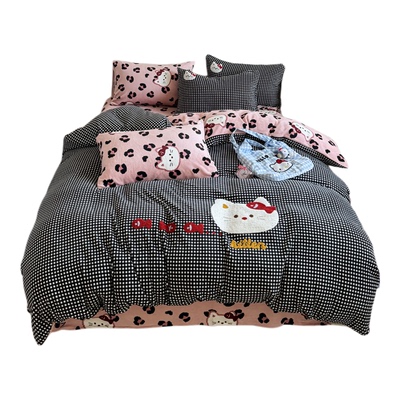 a类母婴级牛奶绒四件套2025新款冬季床品床单防静电冬季加厚加绒