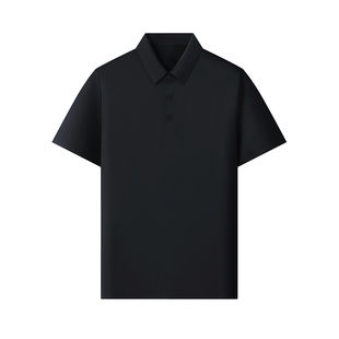 夏季健身房凉感翻领POLO衫短袖定制高端速干工作服透气T恤印logo