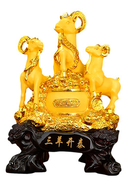 三羊开泰中式家居装饰品