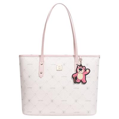 迪士尼正品草莓熊托特包单肩女包