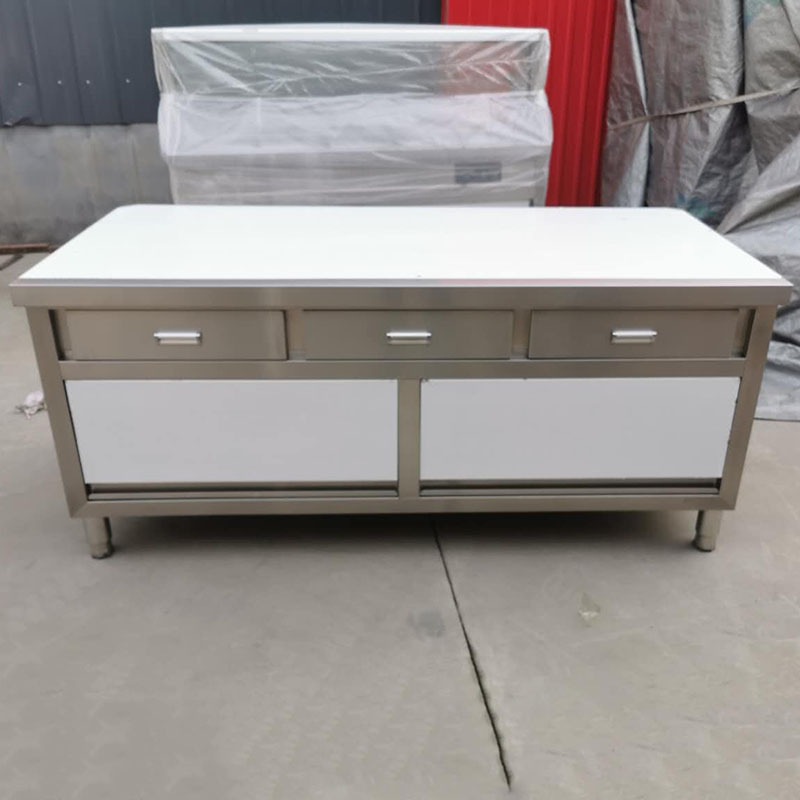 厂家不锈钢桌子 三抽厨房工作台操作台 商用厨房工作台桌子切菜桌