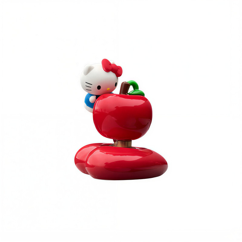 正版HelloKitty红苹果车载转转乐摆件旋转凯蒂猫创意桌面装饰品