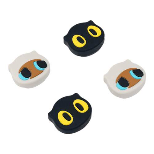 极想 任天堂switch摇杆帽可爱大眼喵喵 NS硅胶软套保护套 oled手柄joycon按键帽 适用于lite键帽游戏周边配件