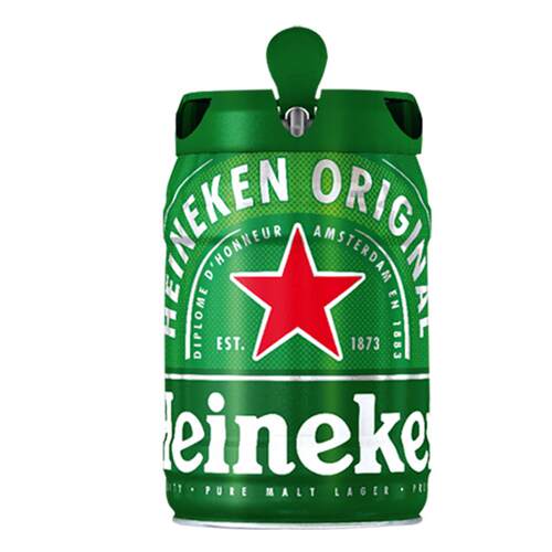 Heineken/喜力啤酒 铁金刚5L*1铁桶装 官方正品