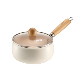 爱仕达奶锅不粘锅家用钛陶瓷小锅一人食小锅小汤锅婴儿宝宝辅食锅