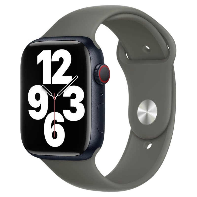 全新正品未拆封苹果手表Apple Watch 45mm橄榄绿色运动型表带