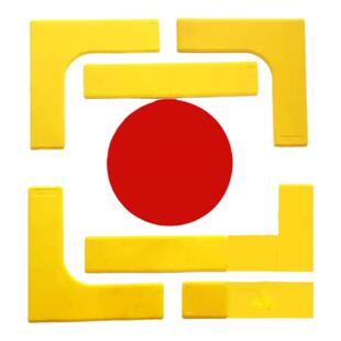 ODEA欧帝尔地标贴网球足球羽毛球场地标志线地贴线目标垫标识物