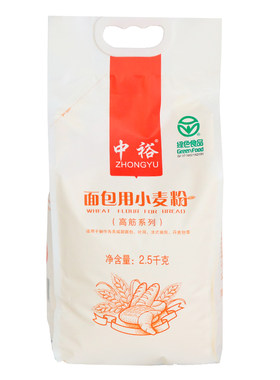 中裕面包粉小麦粉烘焙高筋粉糕点