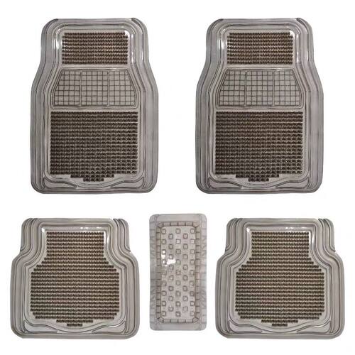 车垫脚垫易清洗透明乳胶汽车脚踏垫防水防滑塑料橡胶硅胶通用地垫