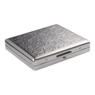 日本pearl坪田明珠烟盒手卷烟唐草雕花小巧便携礼物70mm细烟烟盒