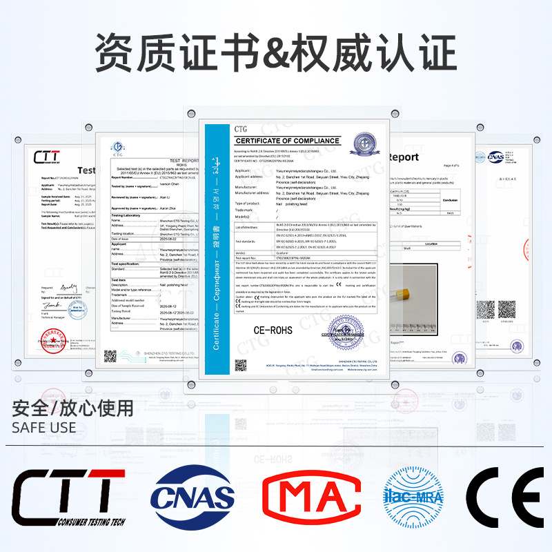 1惠而顺钨钢打磨头磨头美甲处理高端前置去死皮俄式多功能套修工
