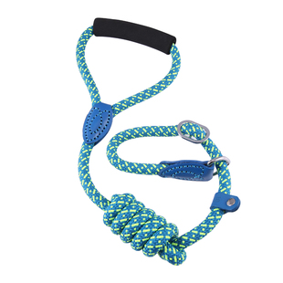 狗牵引绳子可调节大小中型犬通用遛狗伸缩项圈反光防爆冲挣脱P链