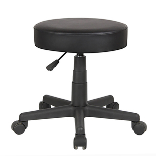 家用电脑凳子升降电脑椅皮艺办公学习工作小圆凳省空间书桌搁脚凳