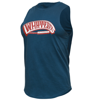 个性情侣无袖字母印花T恤背心