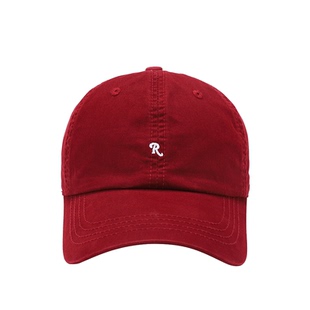 芝士商店~酒红色小r标字母棒球帽女冬季显脸小帽子复古软顶鸭舌帽
